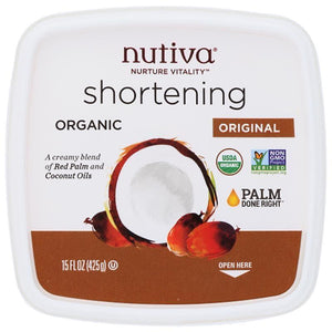 Nutiva – Shortening Red Palm & Coconut Oil, 15 oz