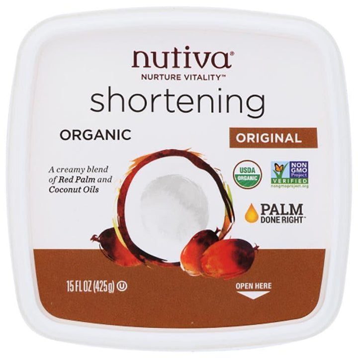 Nutiva – Shortening Red Palm & Coconut Oil, 15 oz- Pantry 1