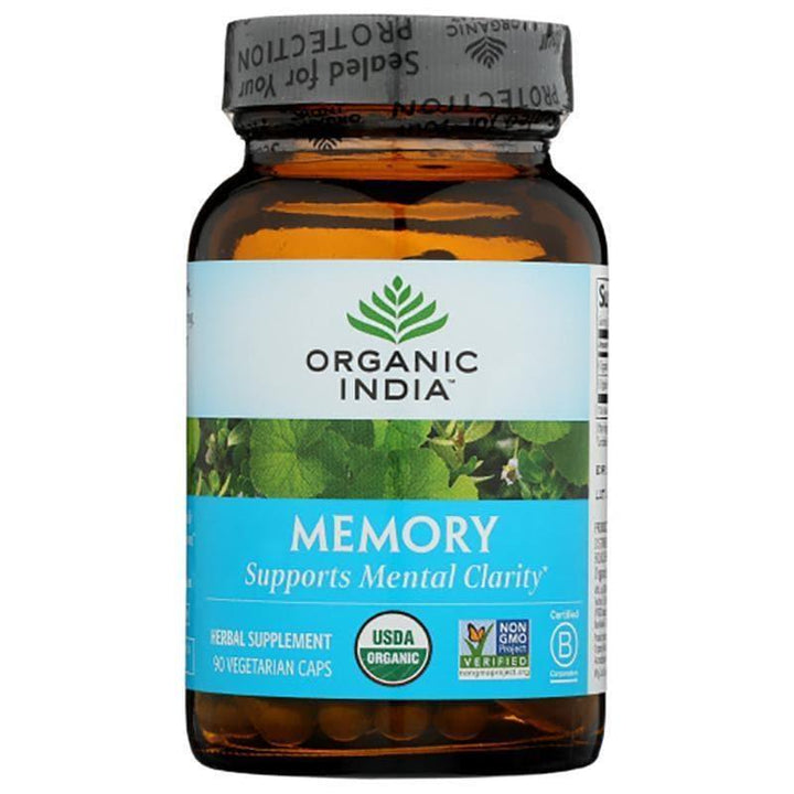 Organic India - Memory Mental Clarity - 90 count, 4 Oz- Pantry 1