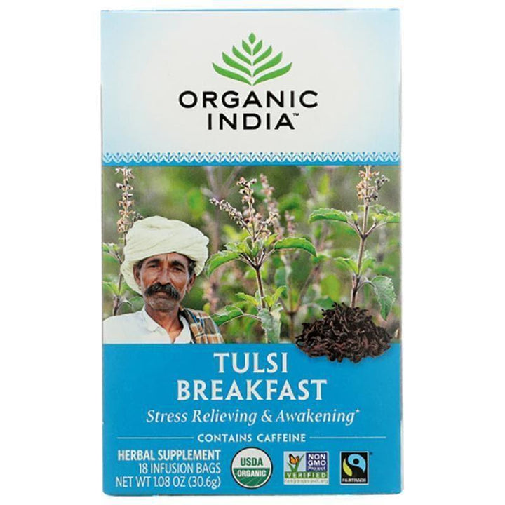 Organic India - Tulsi India Breakfast Tea - 18 Bags, 1.2 Oz- Pantry 1