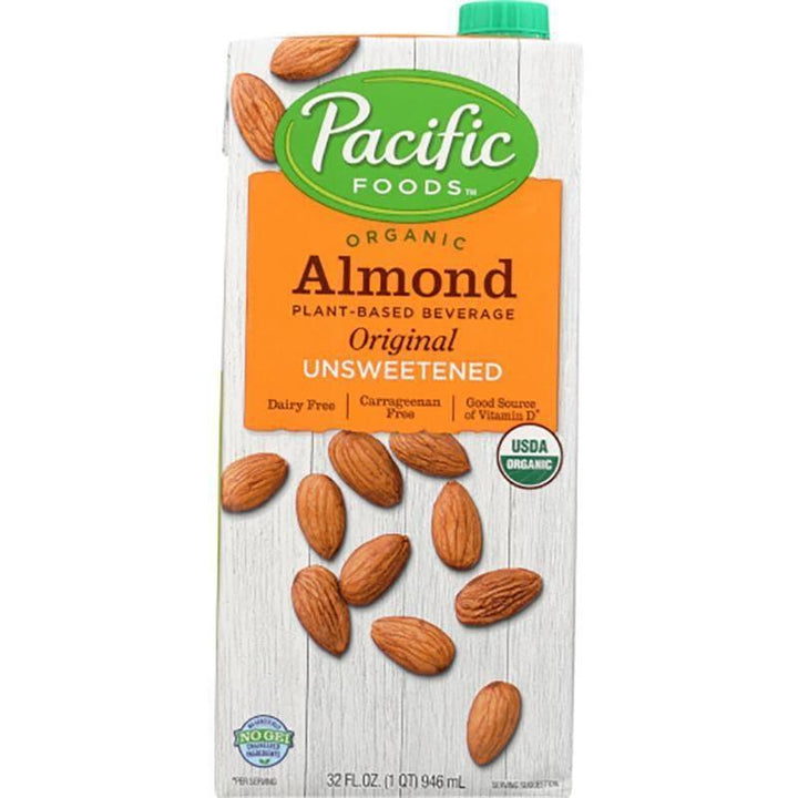 Pacific Foods – Almond Milk Unsweetened, 32 oz- Pantry 1