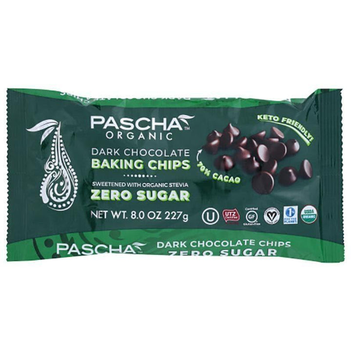 Pascha – Dark Chocolate Baking Chips No Sugar, 8.8 oz- Pantry 1
