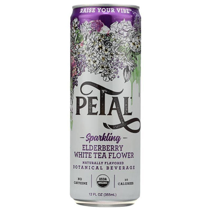 Petal Sparkling Botanicals – Elderberry White Tea Flower, 12 oz- Pantry 1