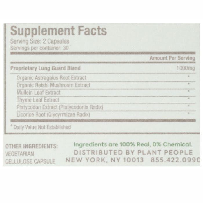 Plant People – Lung Guard Capsules, 60ct- Pantry 2
