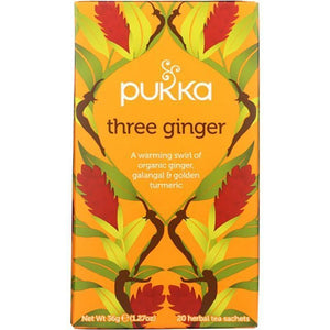 Pukka – Three Ginger Organic Herbal Tea, 20ct