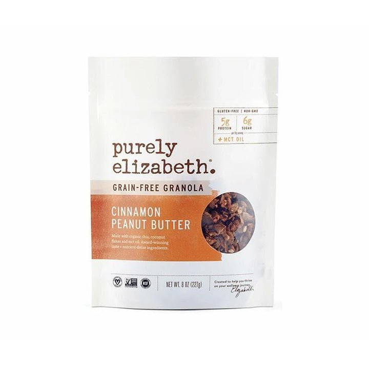 Purely Elizabeth - Cinnamon Peanut Butter Grain-Free Granola, 8 oz- Pantry 1