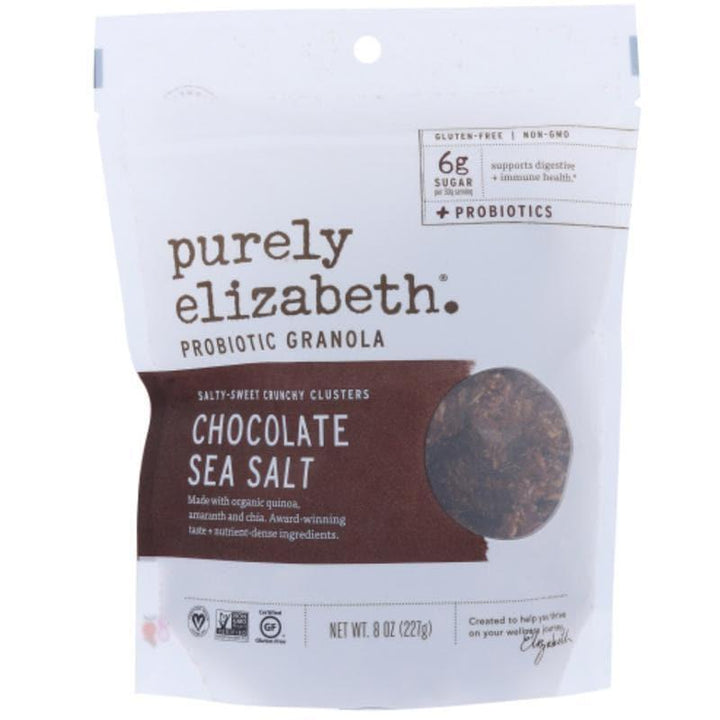 Purely Elizabeth – Probiotic Granola Chocolate Sea Salt, 8 Oz- Pantry 1
