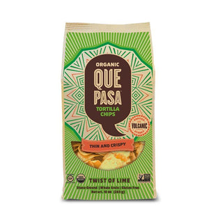 Que Pasa - Twist Of Lime Toritlla Chips, 10 Oz