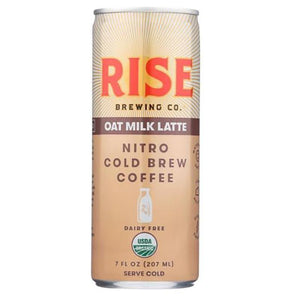 Rise Nitro Cold Brew Coffee - Oat Milk Latte, 7 Oz | Pack Of 12