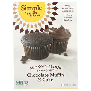Simple Mills - Almond Flour Chocolate Muffin & Cake Mix, 10 Oz