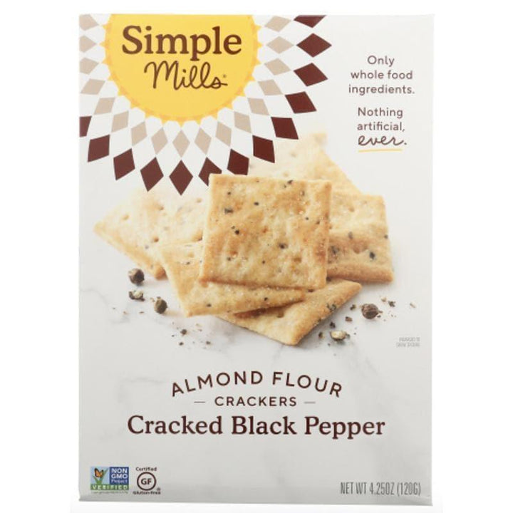 Simple Mills - Almond Flour Crackers Black Pepper, 4.25 Oz- Pantry 1