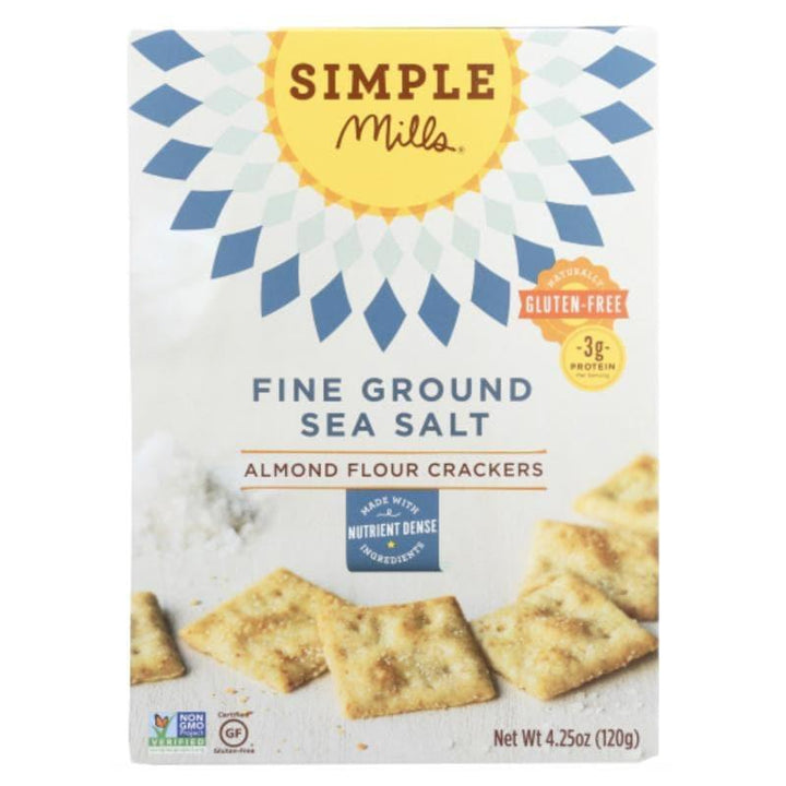 Simple Mills - Almond Flour Crackers Fine Sea Salt, 4.25 Oz- Pantry 1