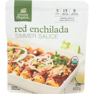 Simply Organic – Red Enchilada Simmer Sauce, 8 oz