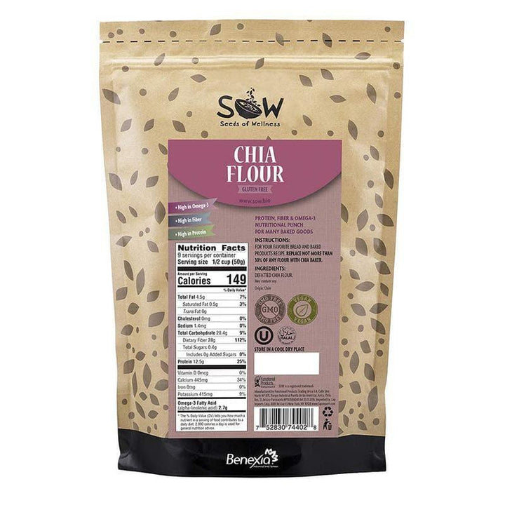 Sow – Chia Seed Flour, 16 oz- Pantry 3