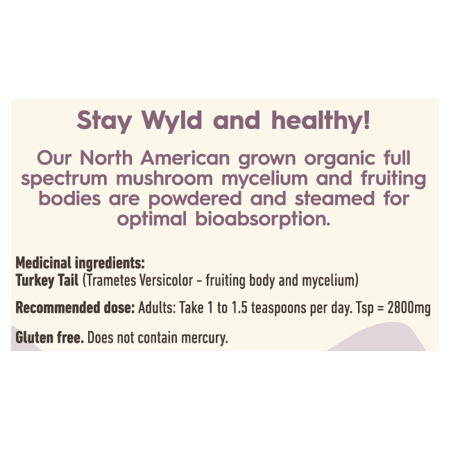 Stay Wyld Organics - Turkey Tail Mushroom Powder, 12 Oz- Pantry 3