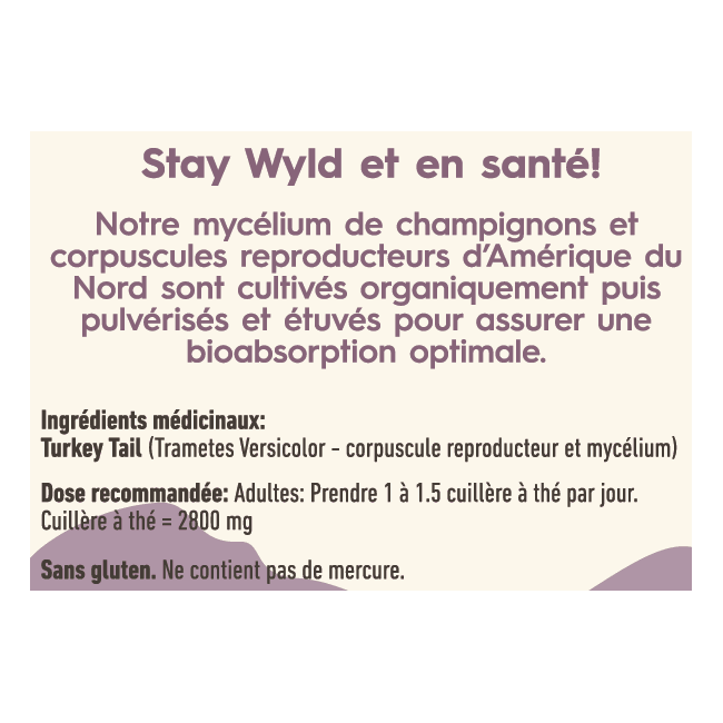 Stay Wyld Organics - Turkey Tail Mushroom Powder, 12 Oz- Pantry 4
