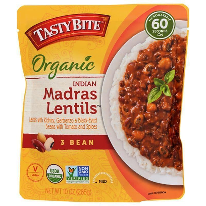Tasty Bite – Indian Madras Lentils 3 Bean, 10 oz- Pantry 1