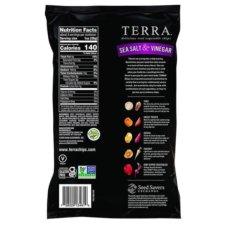 Terra Chips – Sea Salt and Vinegar Vegetable Chips, 5 oz- Pantry 2