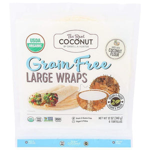 The Real Coconut – Grain-Free Large Wraps, 12 Oz