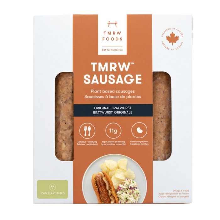 tmrw foods - vegan sausages original bratwurst
