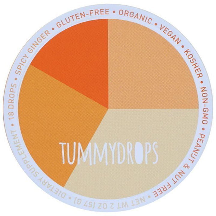 Tummydrops - Spicy Ginger Drops, 18 count, 3 oz- Pantry 1