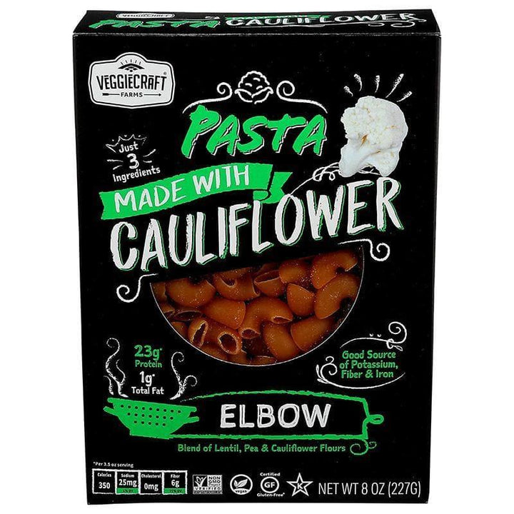 Veggiecraft - Elbow Cauliflower Pasta, 8 oz- Pantry 1