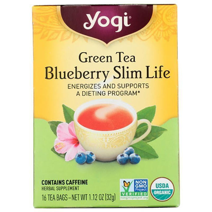 Yogi Tea - Green Tea Blueberry Slim Life, 16 Bags, 1.1 oz- Pantry 1