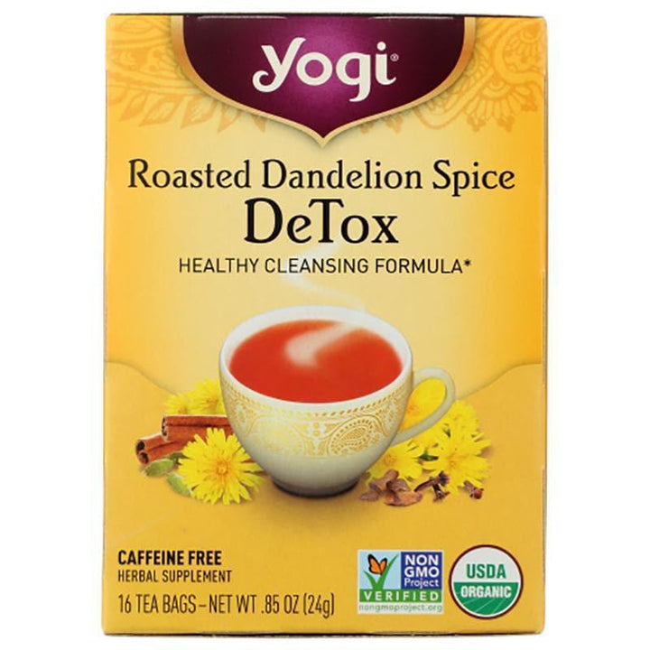 Yogi Tea - Roasted Dandelion Spice Detox, 16 Bags, 1.1 oz- Pantry 1