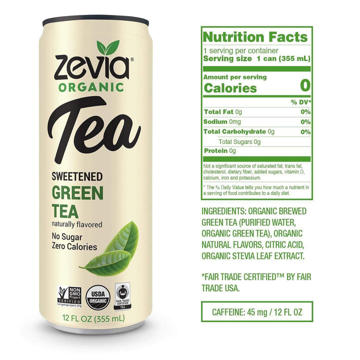 ZEVIA - GREEN TEA, 12 Oz- Pantry 2